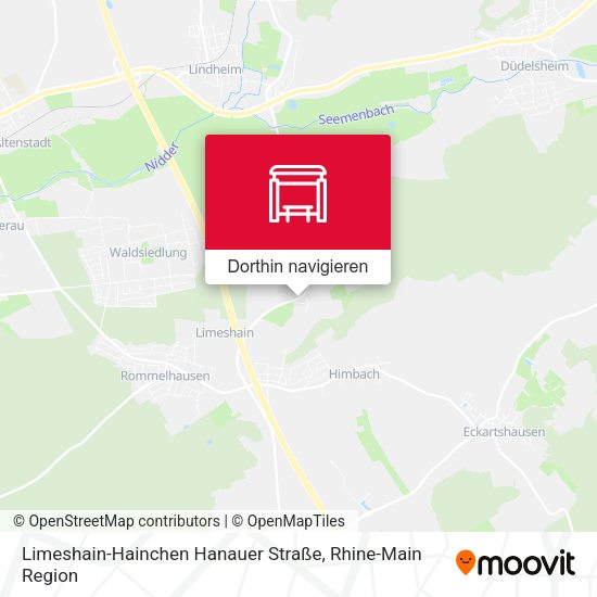 Limeshain-Hainchen Hanauer Straße Karte