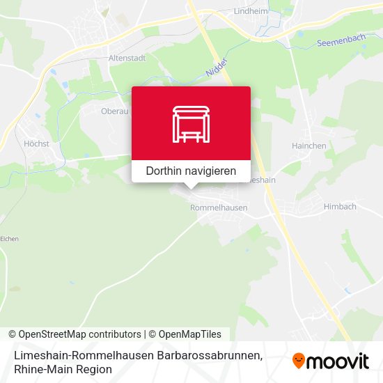Limeshain-Rommelhausen Barbarossabrunnen Karte