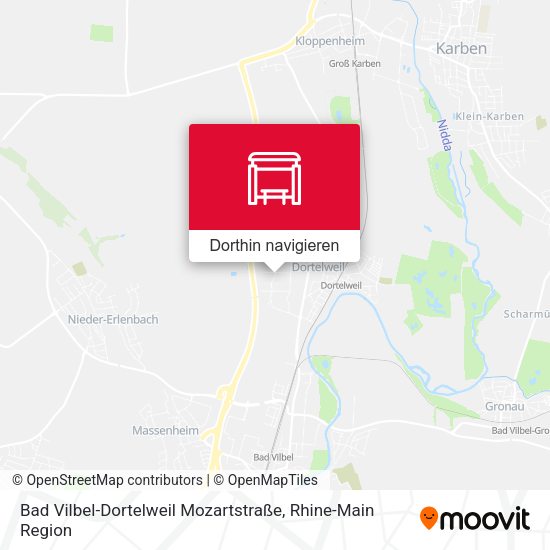 Bad Vilbel-Dortelweil Mozartstraße Karte