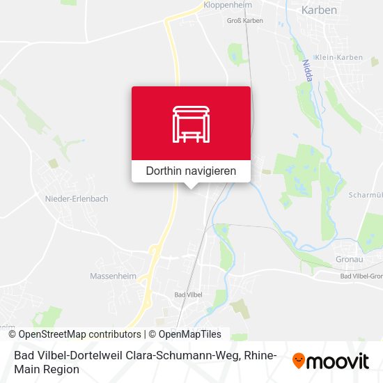 Bad Vilbel-Dortelweil Clara-Schumann-Weg Karte