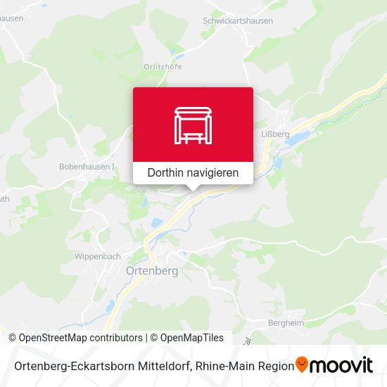 Ortenberg-Eckartsborn Mitteldorf Karte