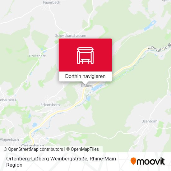 Ortenberg-Lißberg Weinbergstraße Karte