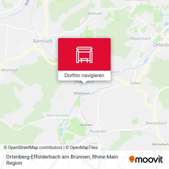 Ortenberg-Effolderbach am Brunnen Karte