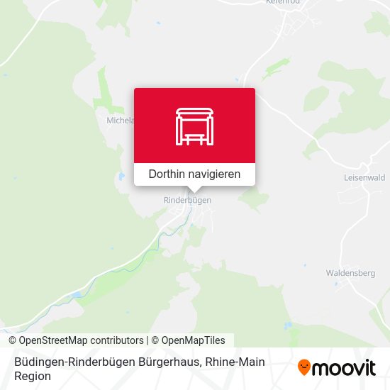 Büdingen-Rinderbügen Bürgerhaus Karte