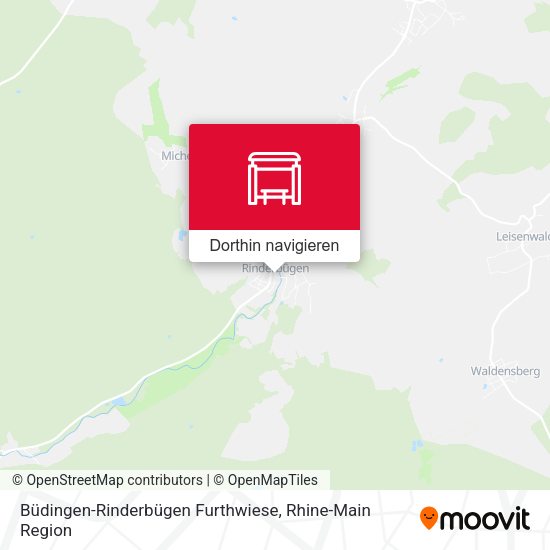 Büdingen-Rinderbügen Furthwiese Karte
