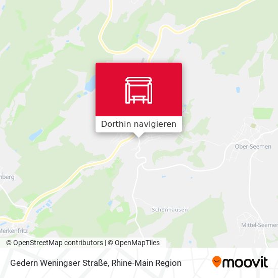 Gedern Weningser Straße Karte