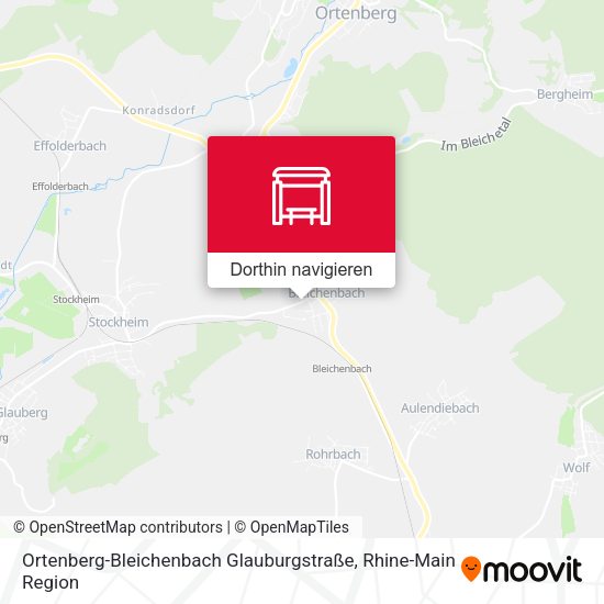 Ortenberg-Bleichenbach Glauburgstraße Karte