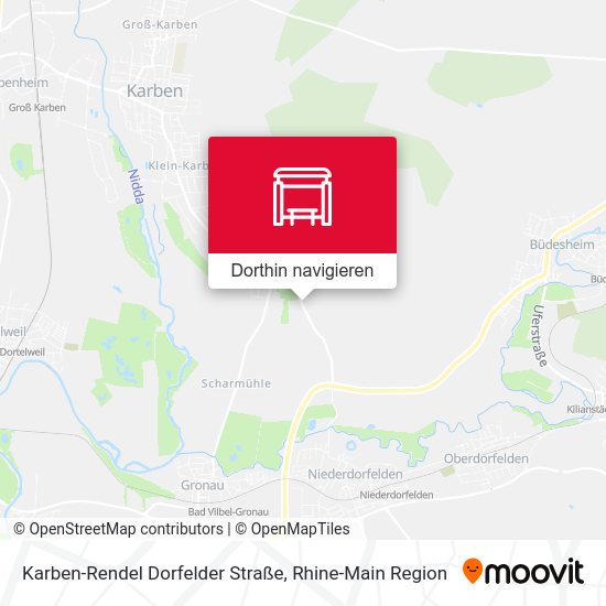 Karben-Rendel Dorfelder Straße Karte