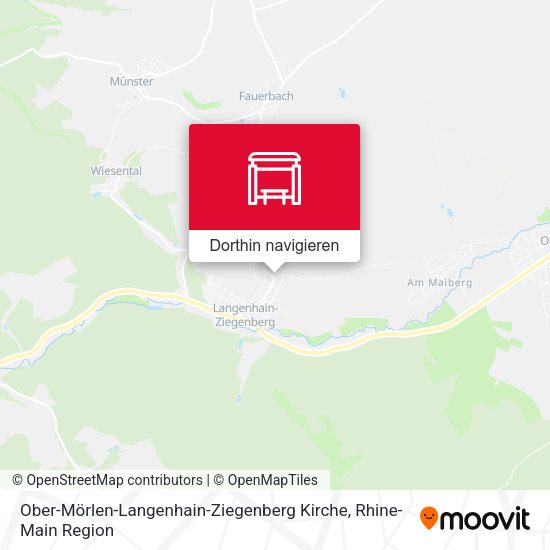 Ober-Mörlen-Langenhain-Ziegenberg Kirche Karte