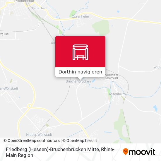 Friedberg (Hessen)-Bruchenbrücken Mitte Karte