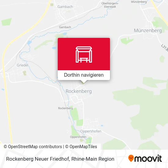 Rockenberg Neuer Friedhof Karte