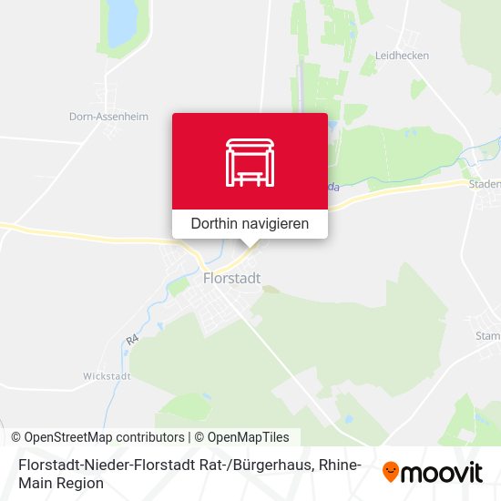 Florstadt-Nieder-Florstadt Rat- / Bürgerhaus Karte