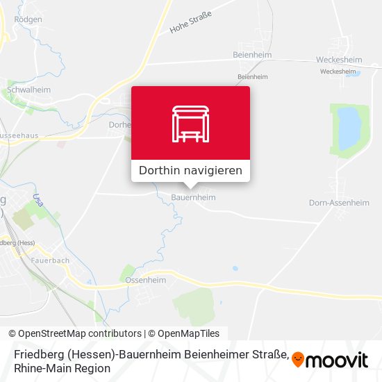 Friedberg (Hessen)-Bauernheim Beienheimer Straße Karte