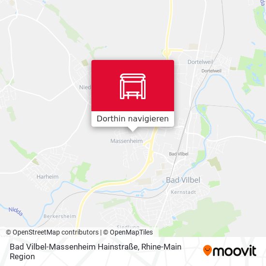 Bad Vilbel-Massenheim Hainstraße Karte