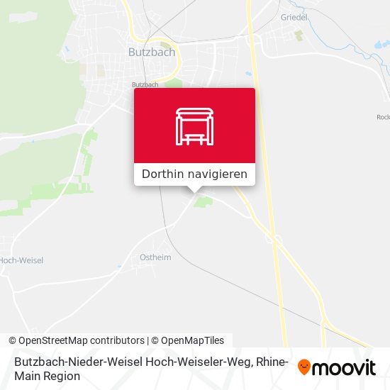 Butzbach-Nieder-Weisel Hoch-Weiseler-Weg Karte