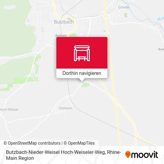 Butzbach-Nieder-Weisel Hoch-Weiseler-Weg Karte