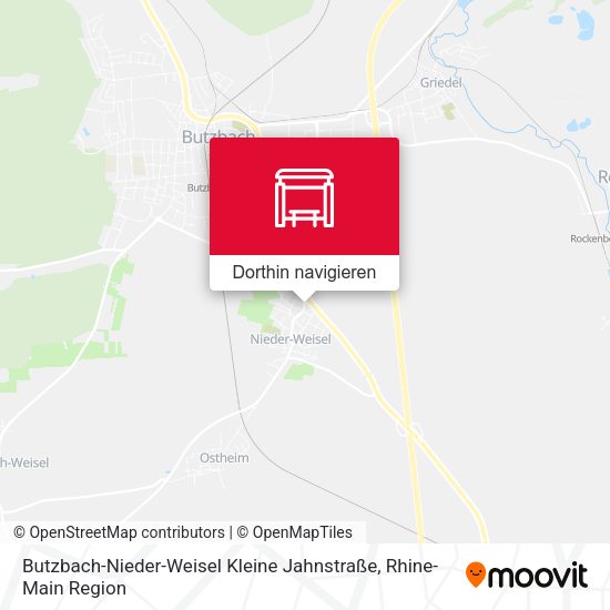 Butzbach-Nieder-Weisel Kleine Jahnstraße Karte