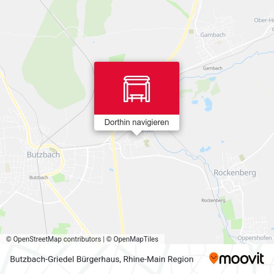 Butzbach-Griedel Bürgerhaus Karte