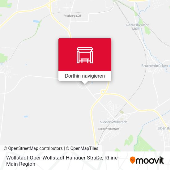 Wöllstadt-Ober-Wöllstadt Hanauer Straße Karte