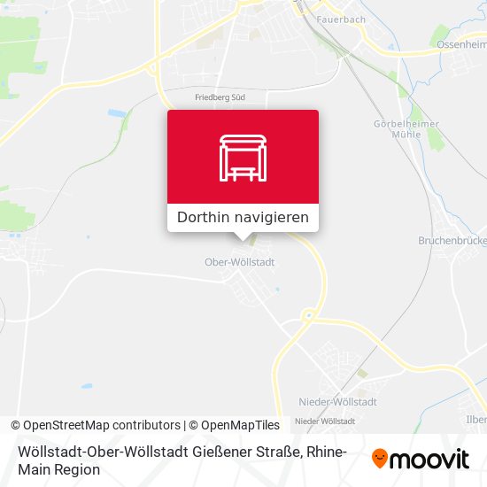 Wöllstadt-Ober-Wöllstadt Gießener Straße Karte