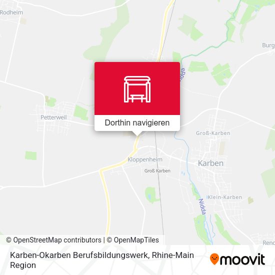 Karben-Okarben Berufsbildungswerk Karte