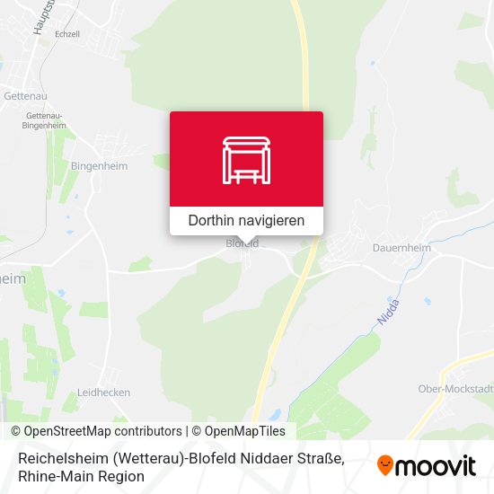 Reichelsheim (Wetterau)-Blofeld Niddaer Straße Karte
