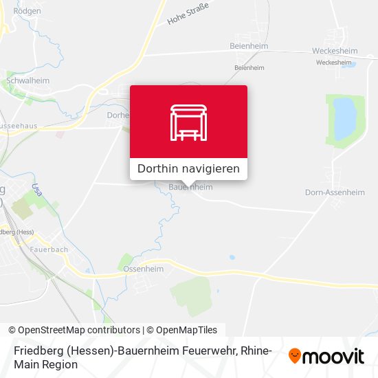Friedberg (Hessen)-Bauernheim Feuerwehr Karte