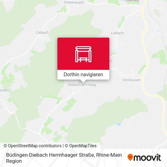 Büdingen-Diebach Herrnhaager Straße Karte