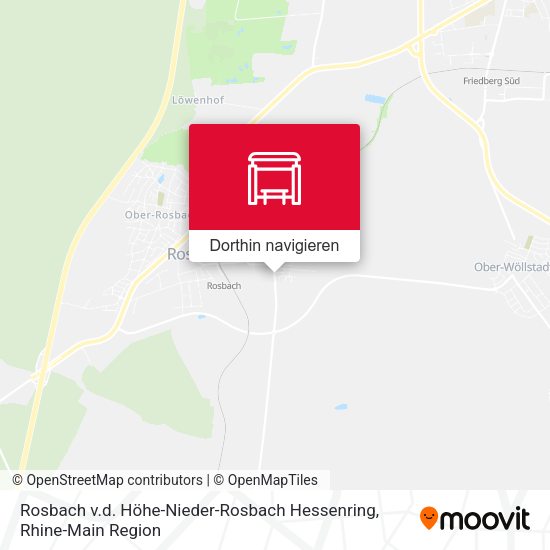 Rosbach v.d. Höhe-Nieder-Rosbach Hessenring Karte