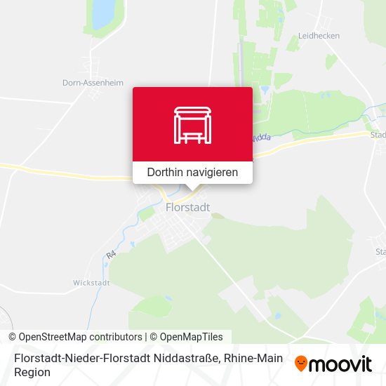 Florstadt-Nieder-Florstadt Niddastraße Karte