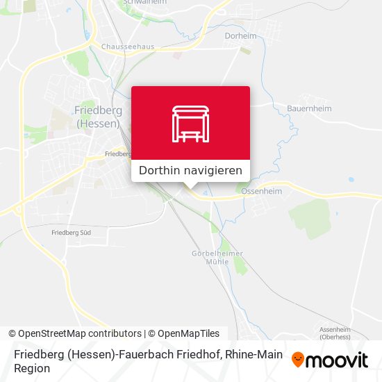 Friedberg (Hessen)-Fauerbach Friedhof Karte