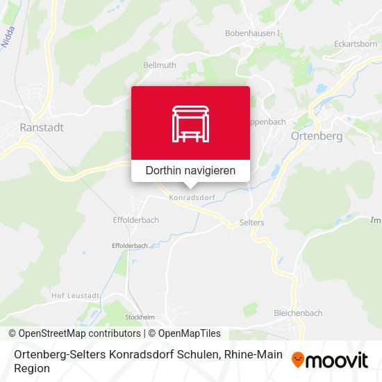Ortenberg-Selters Konradsdorf Schulen Karte