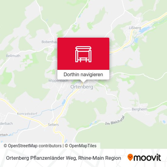 Ortenberg Pflanzenländer Weg Karte