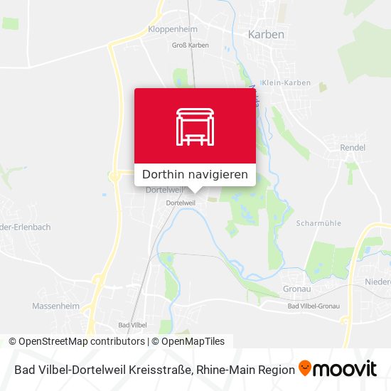 Bad Vilbel-Dortelweil Kreisstraße Karte