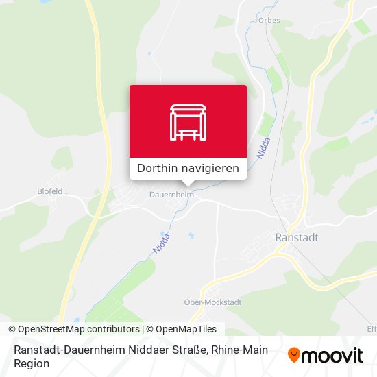 Ranstadt-Dauernheim Niddaer Straße Karte