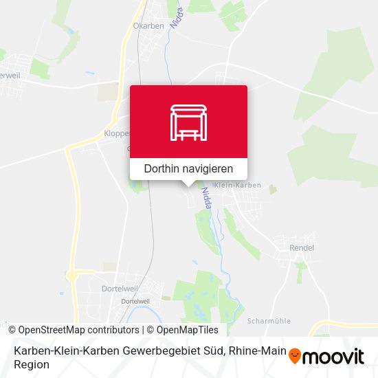 Karben-Klein-Karben Gewerbegebiet Süd Karte