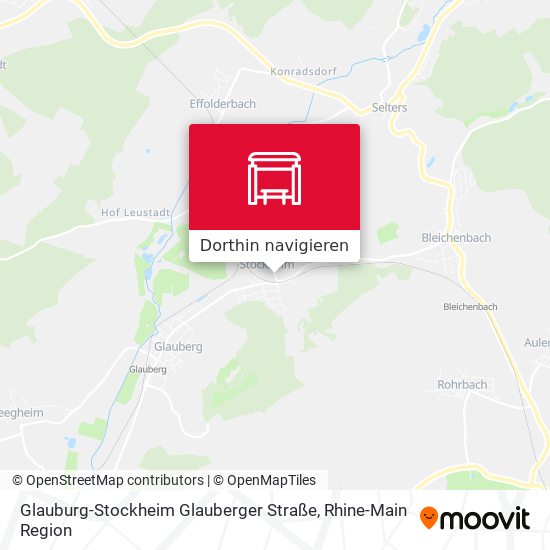 Glauburg-Stockheim Glauberger Straße Karte