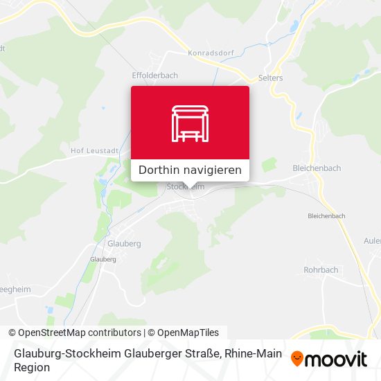 Glauburg-Stockheim Glauberger Straße Karte