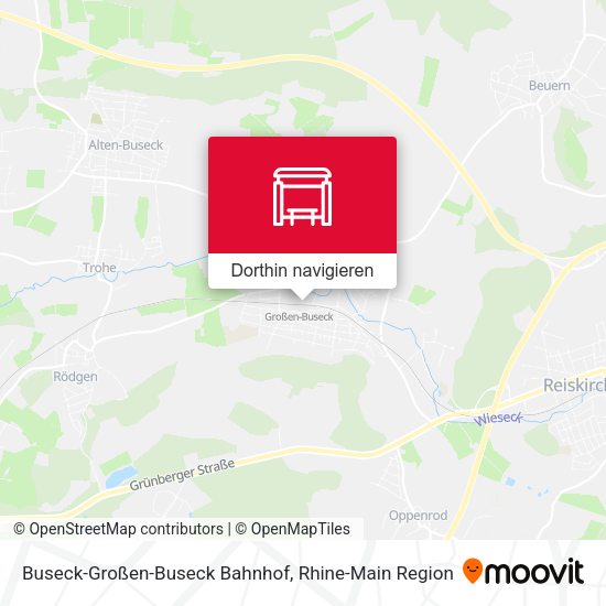 Buseck-Großen-Buseck Bahnhof Karte