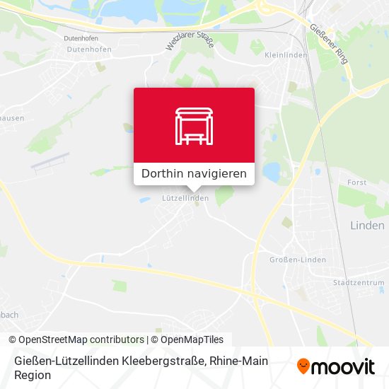Gießen-Lützellinden Kleebergstraße Karte