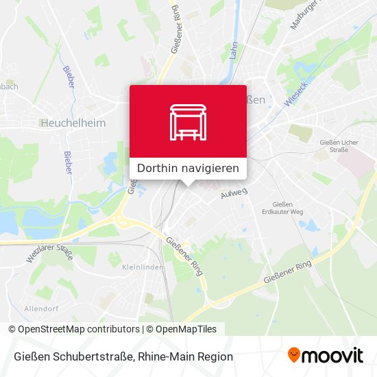 Gießen Schubertstraße Karte