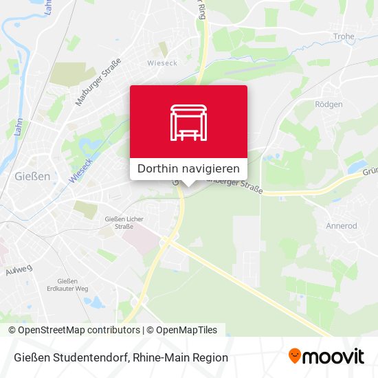 Gießen Studentendorf Karte
