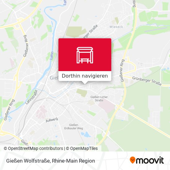 Gießen Wolfstraße Karte