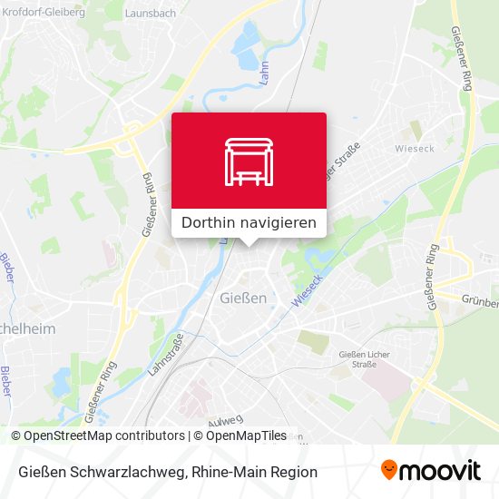 Gießen Schwarzlachweg Karte