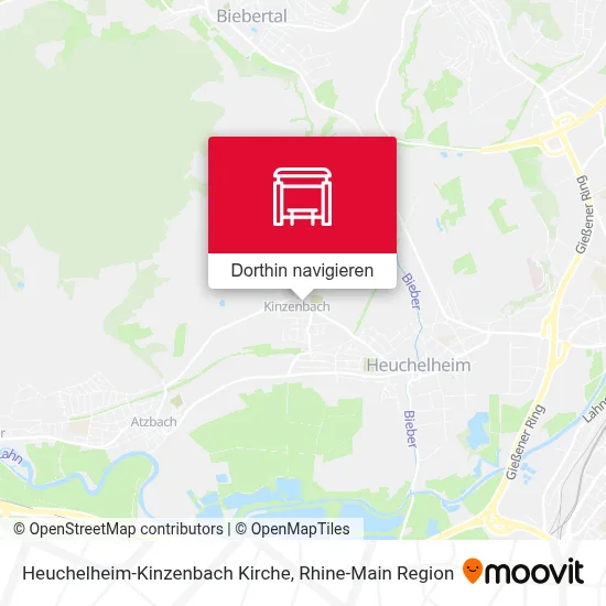Heuchelheim-Kinzenbach Kirche Karte