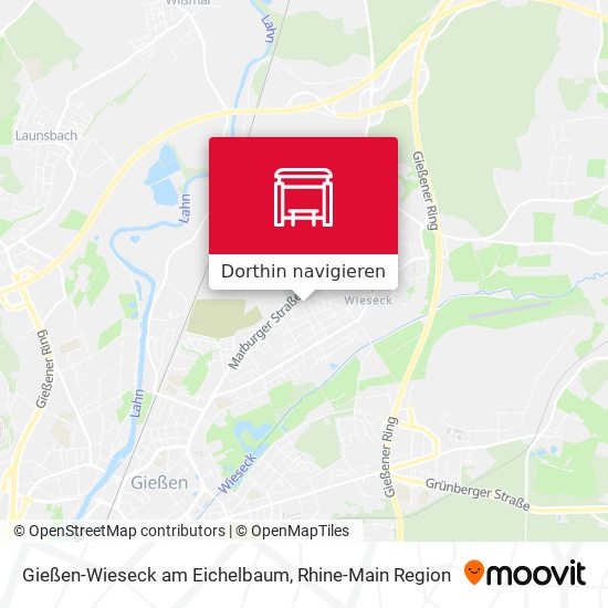 Gießen-Wieseck am Eichelbaum Karte