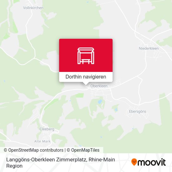 Langgöns-Oberkleen Zimmerplatz Karte