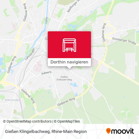 Gießen Klingelbachweg Karte