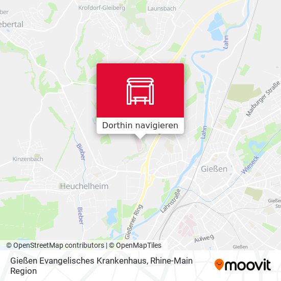 Gießen Evangelisches Krankenhaus Karte