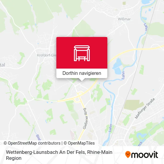 Wettenberg-Launsbach An Der Fels Karte